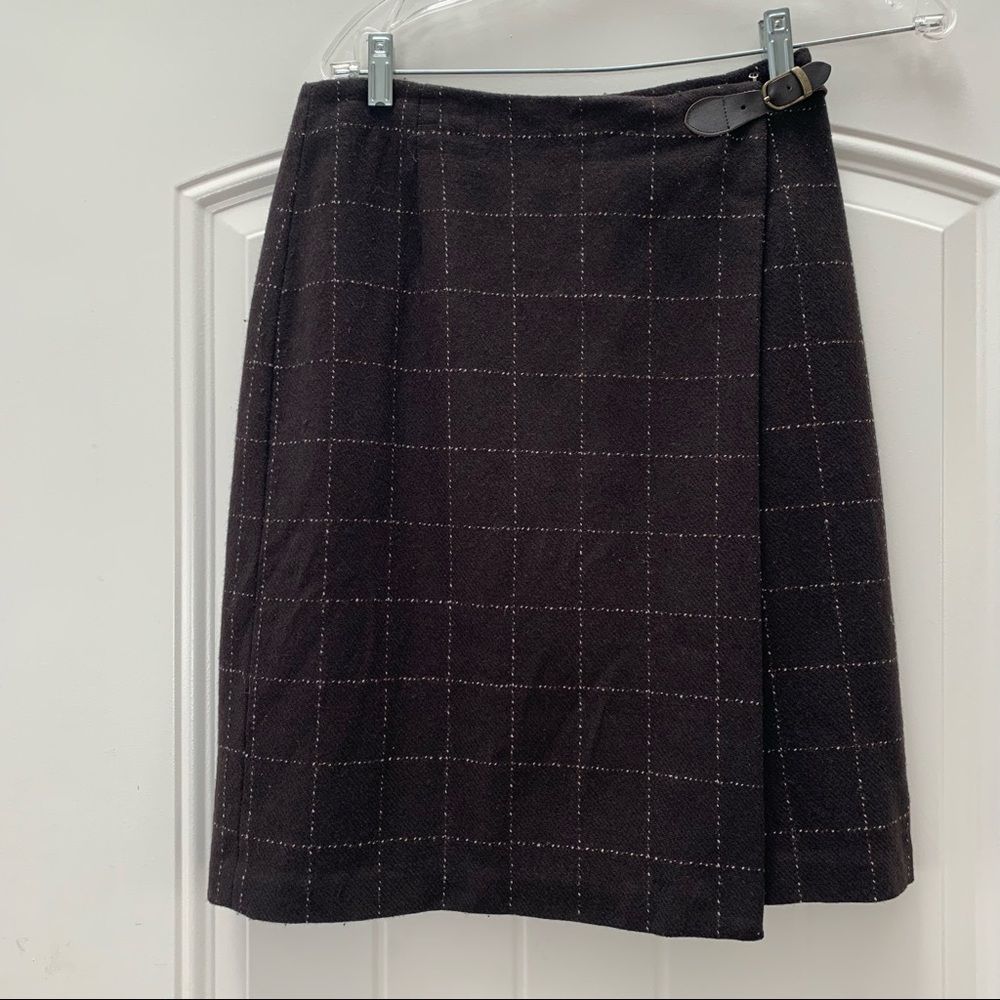 Vintage Eddie Bauer wool wrap skirt